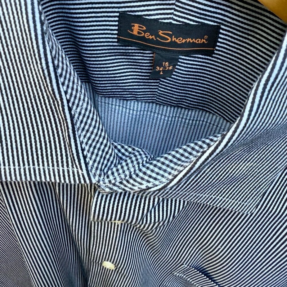 Ben Sherman Dress Shirt - Hickory Stripe